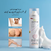New Ecrin Hair Removal Foaming Spray 200ml | Easy-Use Hair Removal Formula with Refreshing Fragrance