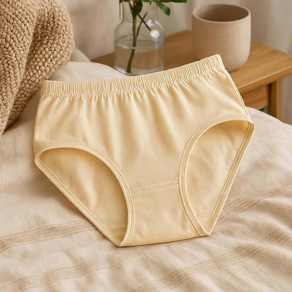 High Quality Pure Cotton Soft Fabric Panty – Comfortable Everyday Wear (Skin, Black S/M/L) - Large