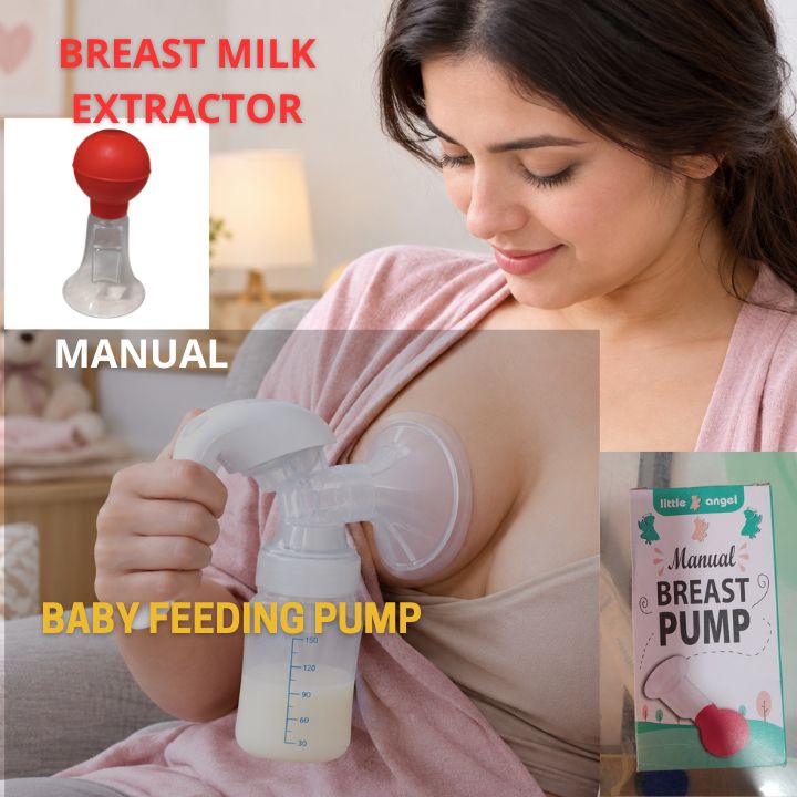 Manual Breast Pump | Portable Hand Breast Milk Extractor | Baby Feeding Pump
